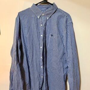 Chaps Blue Gingham Men's Shirt